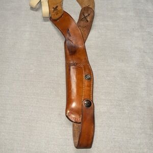 Bianchi #X15 Small brown leather vertical Shoulder Holster Tactical Shooting